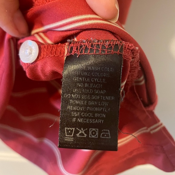 Palm Beach Men’s collared golf shirt, short sleeves. Burnt orange color. Sz S - Picture 4 of 5